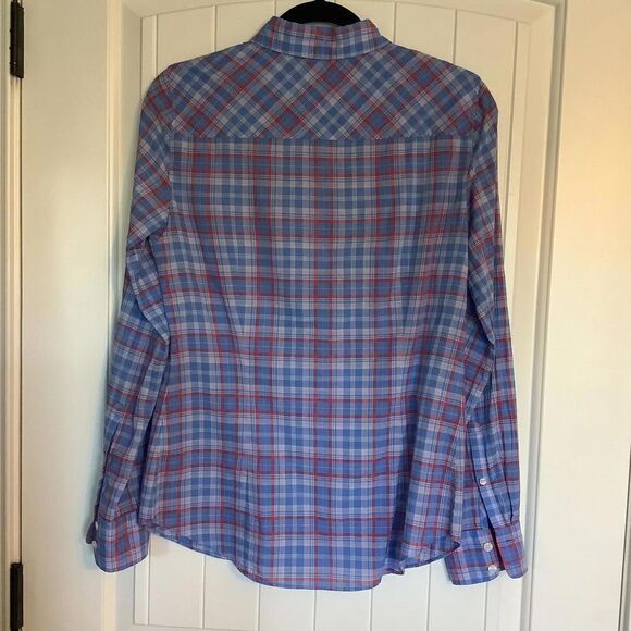 J.Crew Blue & Red Plaid Button-Down Shirt - Picture 4 of 5